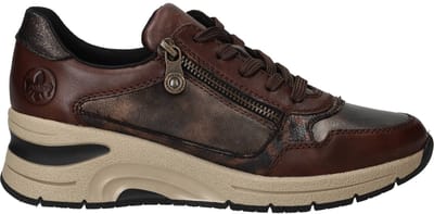 Rieker Sneakers - Dames - Bruin - Maat:36
