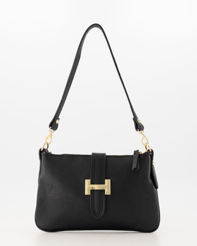 Teatro - Burnley - Crossbodytas - Handtas - Leer - Classic Grain - Black - Handgemaakt in Italië