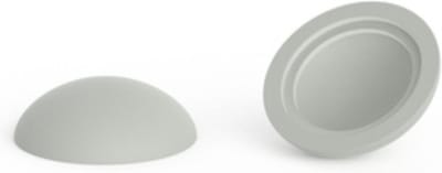 10 stuks - Afdekkapjes voor schroeven - Mat - 14,5mm - Lichtgrijs - RAL 7035