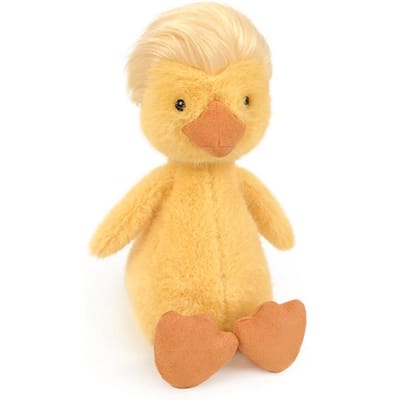 26cm Grappige Gele Eend Pluche Speelgoed Zelfgemaakte Kapsel Eend Pluche Pop Voor Jongens En Meisjes Om Te Begeleiden Slaapcadeaus Verjaardagscadeau 26cm beige
