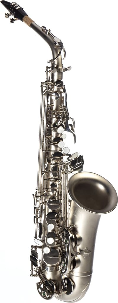 Monzani MZAS-260 Altsaxophon Matt Silber Optik - Altsaxofoon