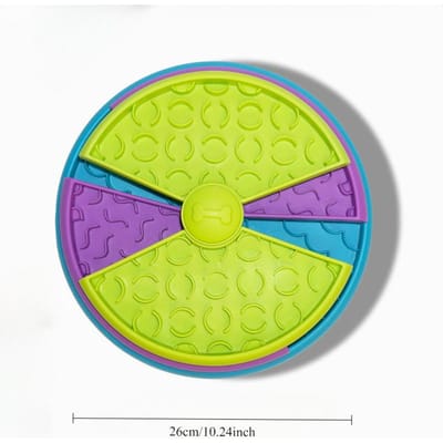 Puzzle pour chien, mangeoire lente, jouets interactifs et enrichissants pour chiens, couches détachables, gamelle anti-anxiété pour chien purple