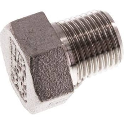 Plug R1/8'' RVS met Buitenzeskant 16bar [5 Stuks]