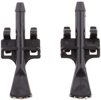 Dailygoods- Sproeiers voor Ruitenwisser - 2 Stuks - Kunststof Constructie - Duurzaam - Eenvoudige Installatie - Geschikt voor Opel/Vauxhall 2003-2010 - Ruitensproeiers