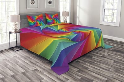 Abakuhaus Trippy Bedsprei Set – Abstracte Kunst – 264x220 cm Multicolor