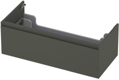 INK - Onderkast 1 Lade Greeploos Gelakt 45gr - 1000x450x350 Mm - Mat Beton Groen