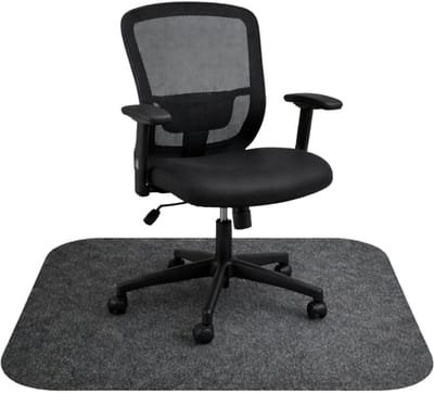 Bureaustoelmat 120 x 90 cm – Vloerbeschermer voor Bureaustoel – Stoelmat Bureau – Antislip Bureaustoel Mat voor Harde Vloeren – Krasbestendige Vloermat Kantoor & Thuiswerkplek
