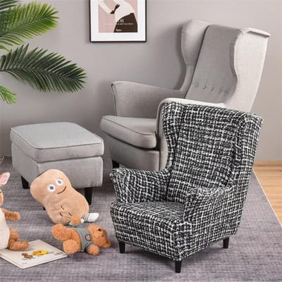 Kindermaat Bloemenprint Oorfauteuilhoes Stretch Spandex Kleine Fauteuilhoezen Verwijderbare Relax Kinderen Eénpersoonsbank Slipcovers
