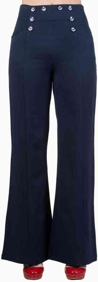 Dancing Days - STAY AWHILE Wijde broek - XS - Blauw