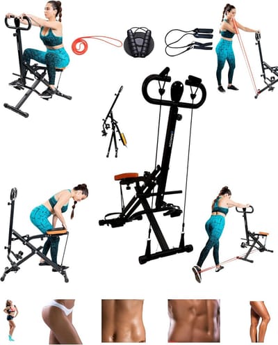 Squat Machine voor Full Body Workout - Thuistrainingsapparatuur voor Buikspieren, Bilspieren en Benen