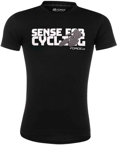 Force Sense T-shirt Met Korte Mouwen Zwart L Man