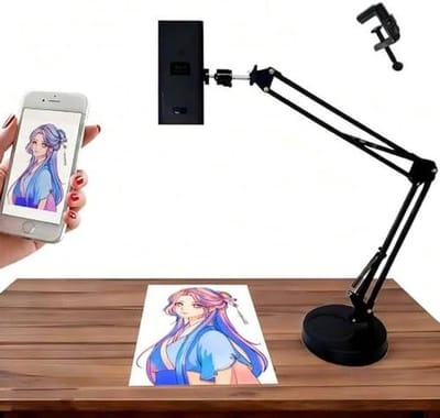 Draagbare Tekenprojector - Desktop Sketcher - Kunst Projecteren - 360 Graden Rotatie - Tot 2x1.5m - Wit