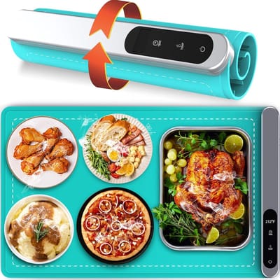 Voedselwarmer - Verwarmingstablet - Eten Warm Houden - Volledige Oppervlakte Verwarming - 60 x 37 cm - Zwart