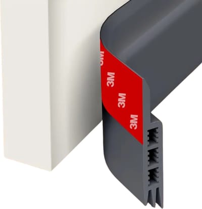 Nivard Tochtstrip - Tochthond - Windstopper - Deurborstel - Tochtband - Tochtstopper - Tochtkussen - Kussen Voor Deur - Draft Stopper - Grijs