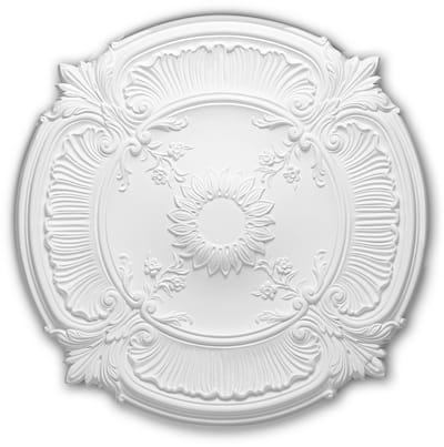 Plafond Rozet 156026 Profhome Sierelement plafond centrum neo-renaissance stijl wit Ø 77 cm