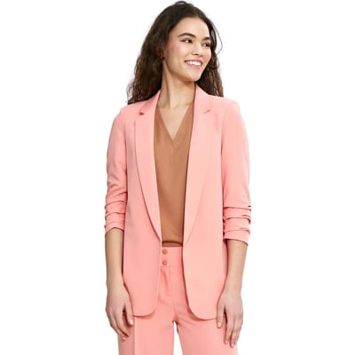 3/4 mouwen blazer met plooien voor vrouwen Nife