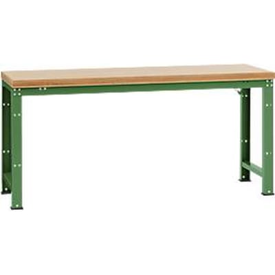Manuflex werkbank Profi standaard, Tafelblad multiplex B 2000 x D 700, resedagroen