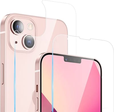 Screenprotector voor en achter gehard glas Anti-vingerafdruk/kras Geschikt voor: iPhone 13