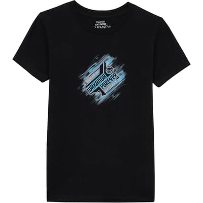 Wakanda Forever Fade Kids' T-Shirt - Black - 98/104 (3-4 jaar)