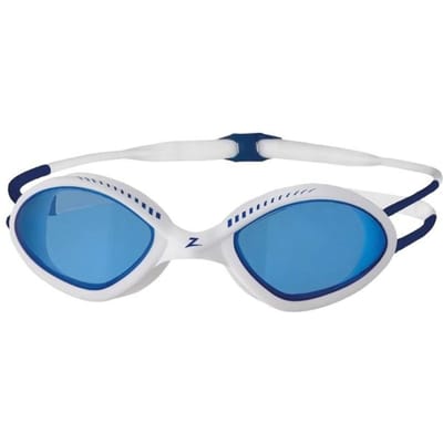 Zoggs Unisex Tiger SNR zwembril voor volwassenen (Wit/blauw)