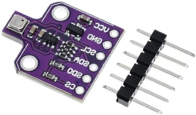 Milieusensor Module - Omgevingssensor BME680 - Omgevingsdata Meten - 4-in-1 Sensor - DC 5V - Zwart