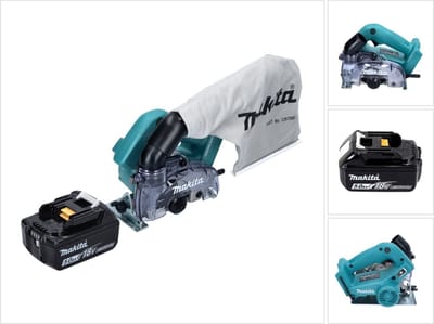 Makita DCC 500 T1 accu-diamantslijper 18 V 125 mm borstelloos + 1x accu 5.0 Ah - zonder lader