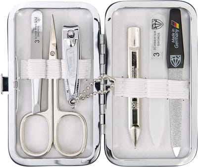 6-delige Manicureset Nagelset met Nagelvijl, Schaars en Knipper - Cadeauverpakking