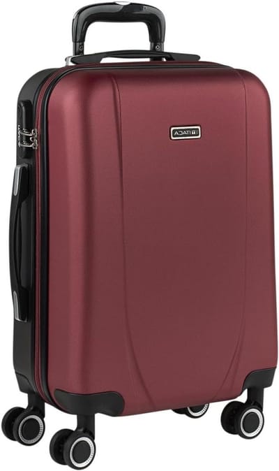 Reiskoffer - Handbagage Koffer - Vliegen - Lichtgewicht ABS - 55x38x20 cm - Garnet Anthracite