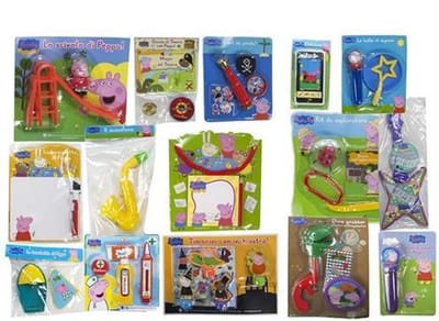 Uitdeelkadootjes Peppa Pig, 10 stuks assorti
