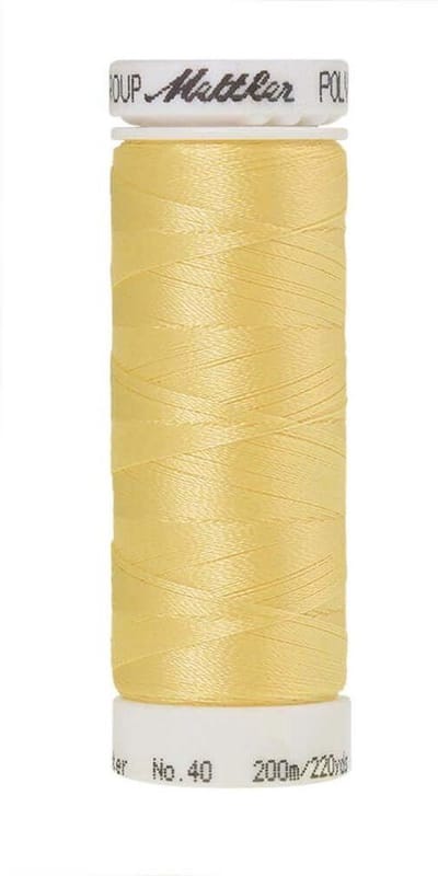 AMANN POLYSHEEN NAAI-BORDUURGAREN, COL-0520 GEEL, 200M, PER STUK.