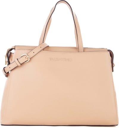 VALENTINO Schoudertas Laptoptas met laptopvak Manhattan Re Shopper Beige Lichtbruin