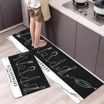 Keukenmat, slaapkamermat, gangmat, lange strook vloerkleed, zachte en antislip deurmat, keukenaccessoires 50cmx80cm 1pc