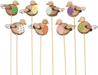 Houten tuinstekers in de vorm van vogels voor creatieve decoratie in d