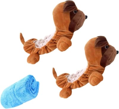Schaatsbeschermers - Schoenhoezen - IJsschaatsen Beschermen - Zacht Pluche Materiaal - 35 cm Lengte - Shar Pei