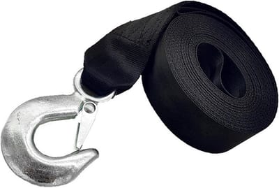 Zware Sleepriem - Lierriem Boot - Aanhanger Transport - 10.000 Lbs Breukvastheid - 50 cm - Zwart