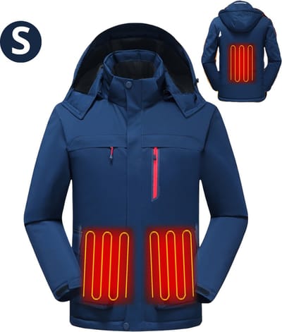 Bovista Verwarmde Jas - Heating Jacket - Thermo Jas - Elektrische Kleding - Jas Met Verwarming - Extra Comfortabel - Dames & Heren - Maat S - Blauw