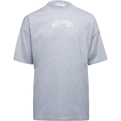 Off White Heren Hl_Music Grafisch T-Shirt Regular (Grijs/Wit)