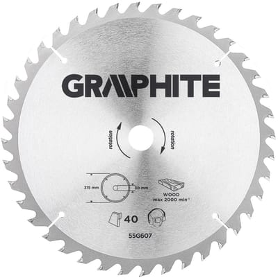 Graphite Serie - Widia Cirkelzaagblad - 315mm - 40 Tanden