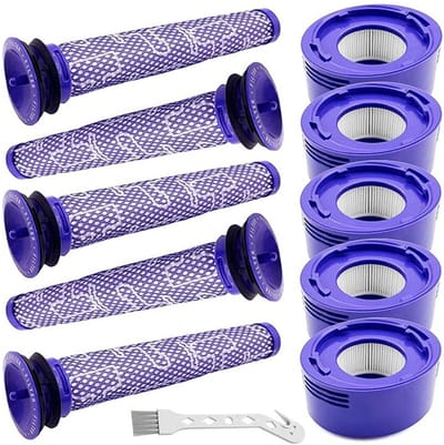 Vervangende filteronderdelen voor Dyson V7 V8 stofzuiger, set van 11 stuks