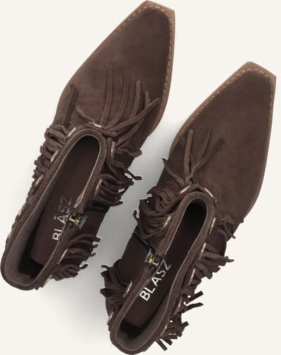 BLASZ Shn3a231-12 Enkellaarsjes - Enkelboots met rits - Dames - Bruin - Maat 40