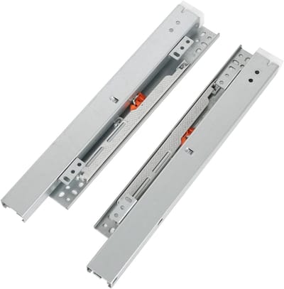 Volledig uittrekbare ladegeleiders voor vloerbevestiging, 180 mm telescopische rails, 30 cm, ideaal voor meubels en kasten