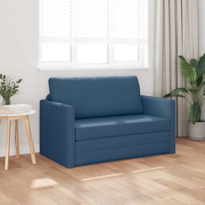 vidaXL - Slaapbank - Blauw - 124 - x - 71 - x - 78 - cm - Stof
