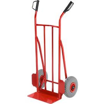 Steekwagen - stalen - luchtbanden - draagvermogen  250 kg - ons merk Scäfer Shop