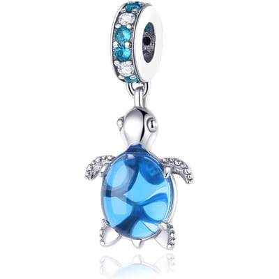 Koperen Oceaan Schildpad Krab Zeemeermin Serie Bedels Kralen Passend voor Originele Pandora Armbanden Doe-het-zelf Sieraden Cadeau Accessoire gray