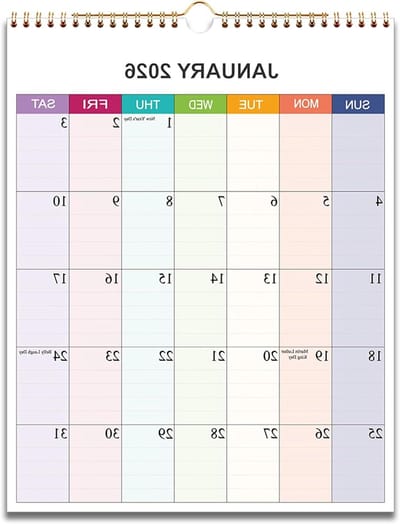 Wandkalender 2024 - Maandplanner - Planning Maken - Premium Papier - 115 x 145 inch - Kleurrijk