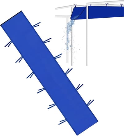 Overkapping Goten - Paviljoen Accessoire - Regenwater Afvoeren - Stabiel Regenwater Beheer - 300x45cm - Zwart