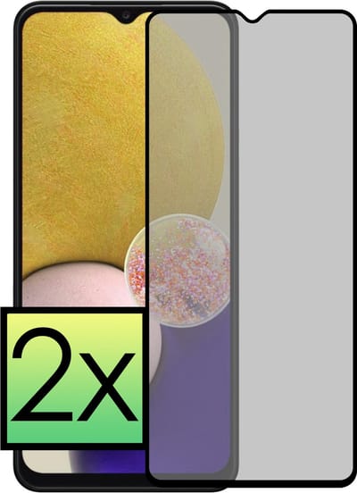 Screenprotector - 2 Stuks - Geschikt voor Samsung Galaxy A13 5G - Privacy Filter - Beschermglas - Gehard Glas - Tempered Glass - Screen Protector - Anti Spy - Full Display Cover