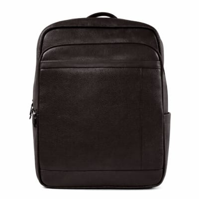 Solier SV20 Soren - leren laptoprugzak - van echt leer - voor werk, studie en reizen - bruin