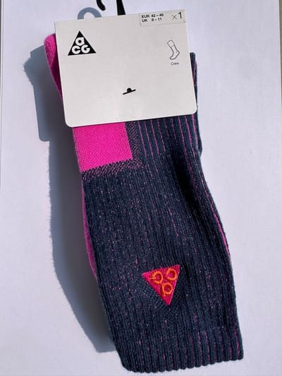 Nike AGC - Sokken - Maat 42-46 - Zwart Roze - Sportswear - Sport - Unisex Sokken