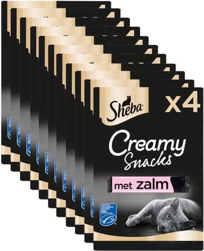 Sheba Kattensnacks - Creamy Snoepjes Zalm - 44 stuks